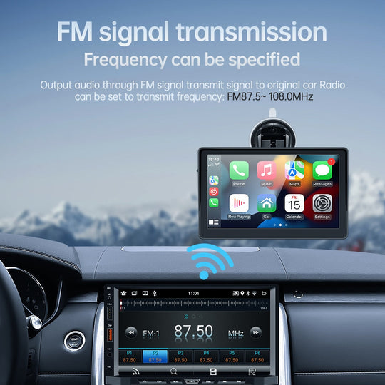 Autoradio-Navigation mit kabellosem Apple Carplay und Android Car 7-Zoll-Touchscreen