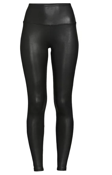 Schwarze Lederhose für Damen