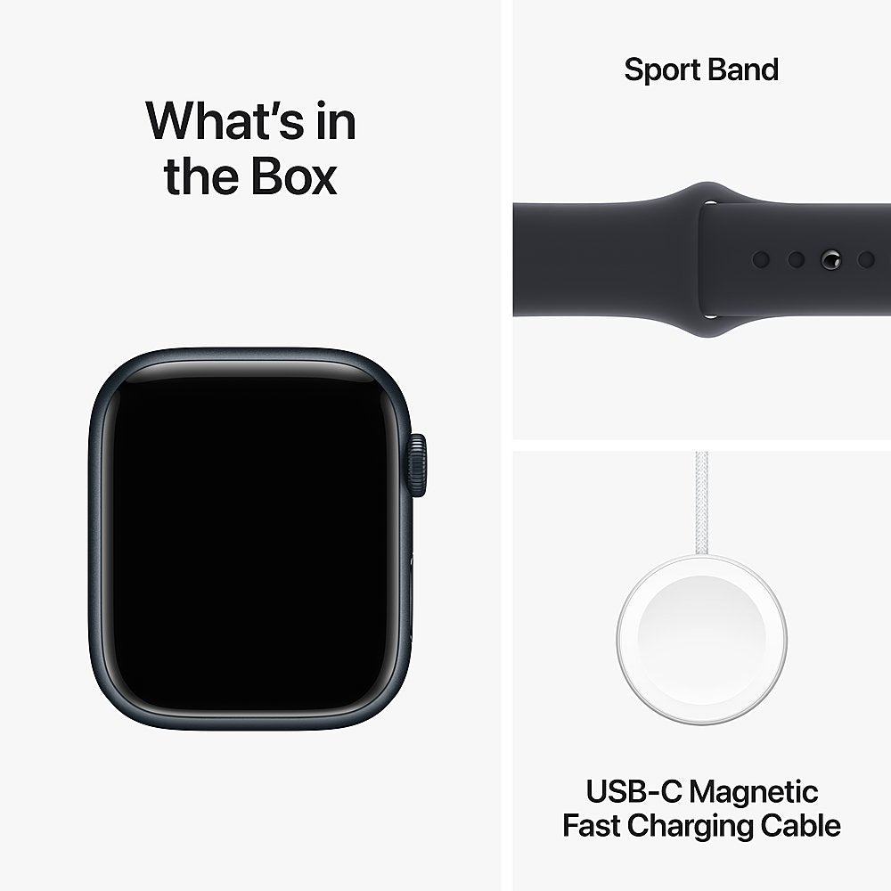 Apple Watch Series 9 GPS 45mm - Aluminiumgehäuse mit Sportarmband