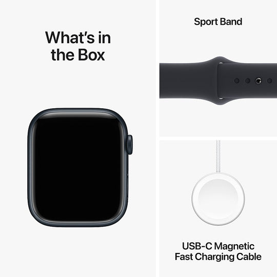 Apple Watch Series 9 GPS 45mm - Aluminiumgehäuse mit Sportarmband