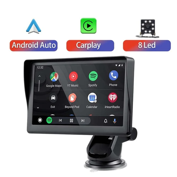 Autoradio-Navigation mit kabellosem Apple Carplay und Android Car 7-Zoll-Touchscreen