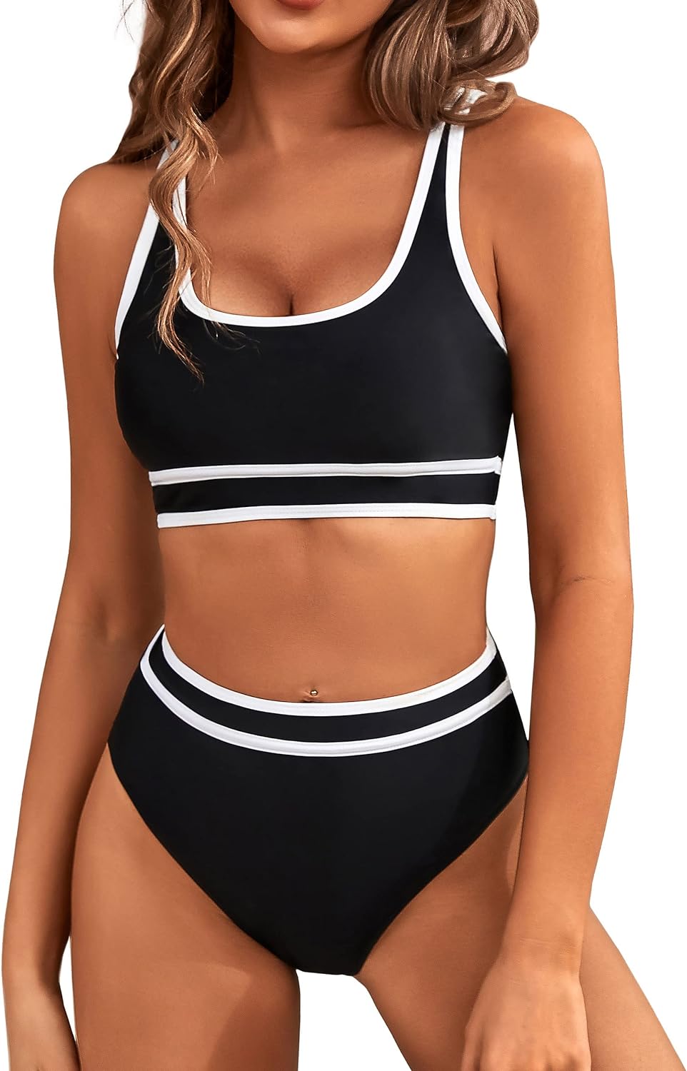 Bikini-Sets mit hoher Taille für Damen