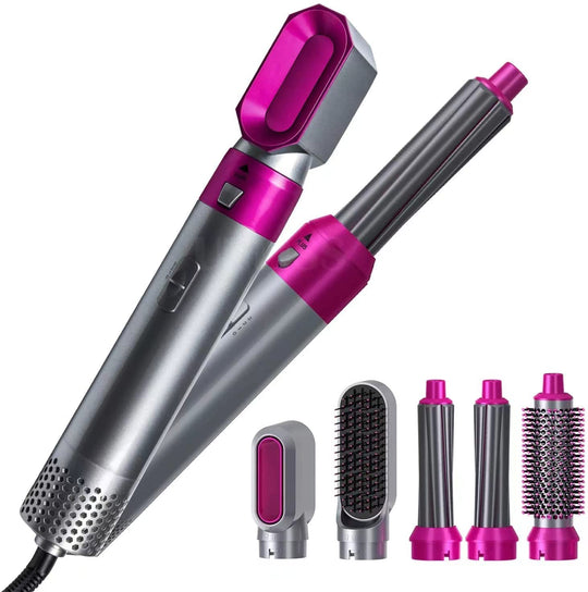 5-in-1 Hairstyler Pro: Multifunktionales Stylinggerät für Locken, Wellen und glattes Haar